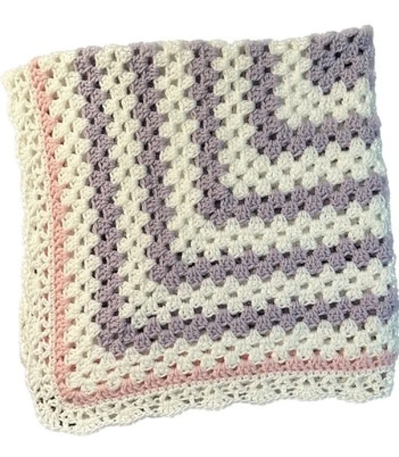 Complimentary Beginner Friendly crochet pattern: Soft Pastel Granny Square Baby Blanket Pattern - Simple to follow guide