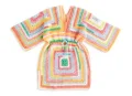 Colorful Boho Striped Crochet Tunic Pattern step 2