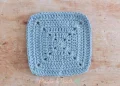 Sweet Teddy Bear Granny Square Baby Blanket Pattern step 2
