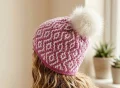Mosaic Diamond Crochet Beanie Pattern step 1