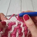 Mosaic Diamond Crochet Beanie Pattern step 2