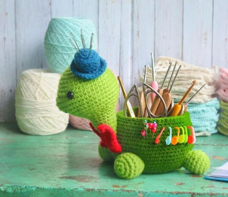 Complimentary Intermediate crochet pattern: Adorable Turtle Storage Bowl Amigurumi Pattern - Simple to follow guide