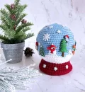 Festive Winter Snow Globe Amigurumi Pattern step 1