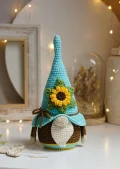 Sunflower Garden Gnome Amigurumi Pattern step 1
