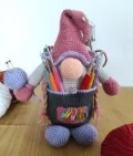 Whimsical Gnome Desk Organizer Amigurumi Pattern step 1