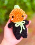 Mini Pumpkin Man Amigurumi Pattern step 1