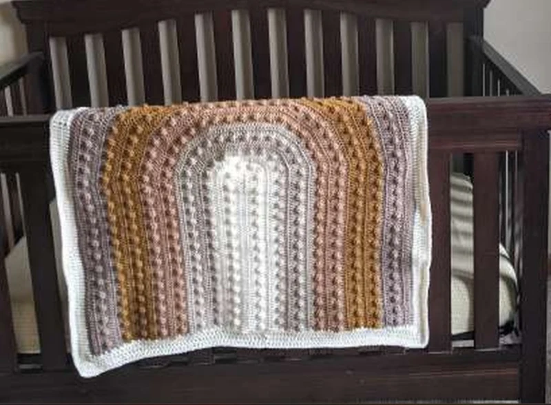 Complimentary Intermediate crochet pattern: Boho Rainbow Baby Blanket Amigurumi Pattern - Simple to follow guide