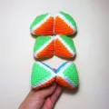 Colorful Crochet Flexagon Fidget Toy Pattern step 4