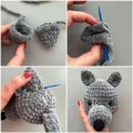 Wolf Hand Puppet Amigurumi Pattern step 4