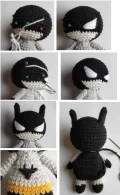 Chibi Caped Crusader Amigurumi Pattern step 4