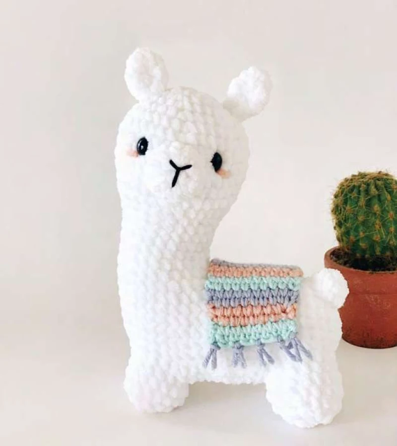 Complimentary Intermediate crochet pattern: Layla the Llama Amigurumi Pattern - Simple to follow guide