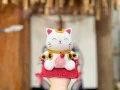 Maneki Neko Lucky Cat Amigurumi Pattern step 1