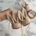 Bunny Booties Pattern step 1