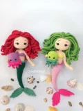 Ariel Inspired Mermaid and Jellyfish Amigurumi Pattern step 1