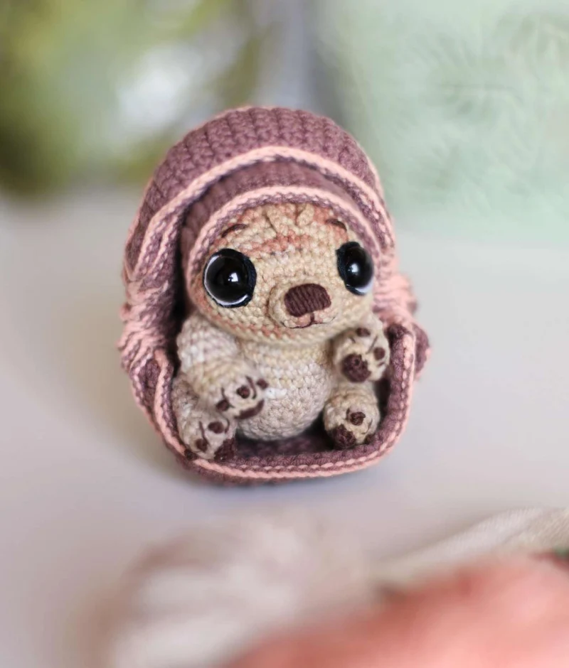 Complimentary Advanced crochet pattern: Baby Tuk Tuk Armadillo Amigurumi Pattern - Simple to follow guide