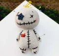 Spooky Cute Voodoo Doll Amigurumi Pattern step 1