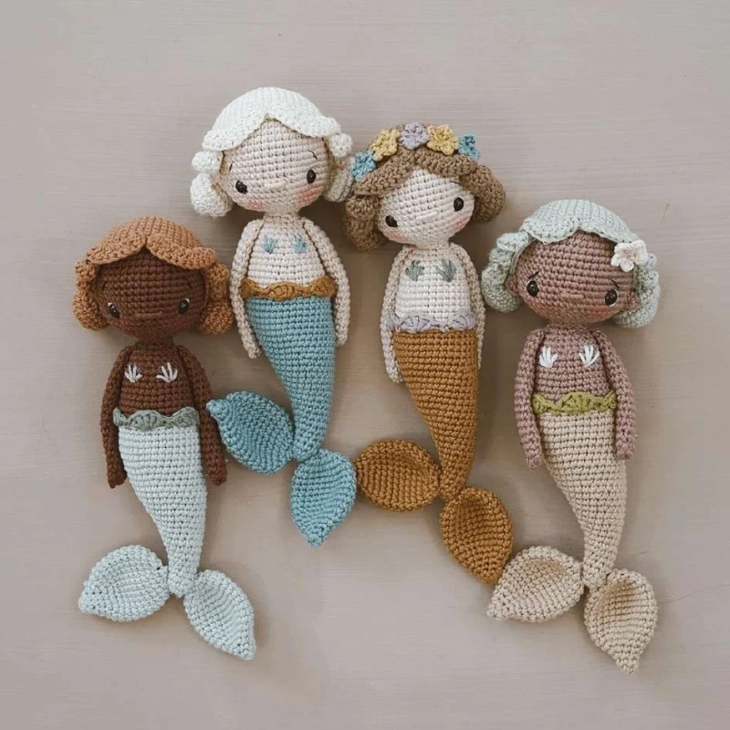 Complimentary Intermediate crochet pattern: Lulu the Mermaid Amigurumi Pattern - Simple to follow guide