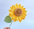 Sunny Sunflower Crochet Pattern step 1