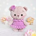 Plush Ballerina Bear Amigurumi Pattern step 1