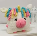 Chunky Unicorn Pillow Amigurumi Pattern step 1