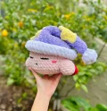 Sleeping Pink Puff Amigurumi Pattern step 1