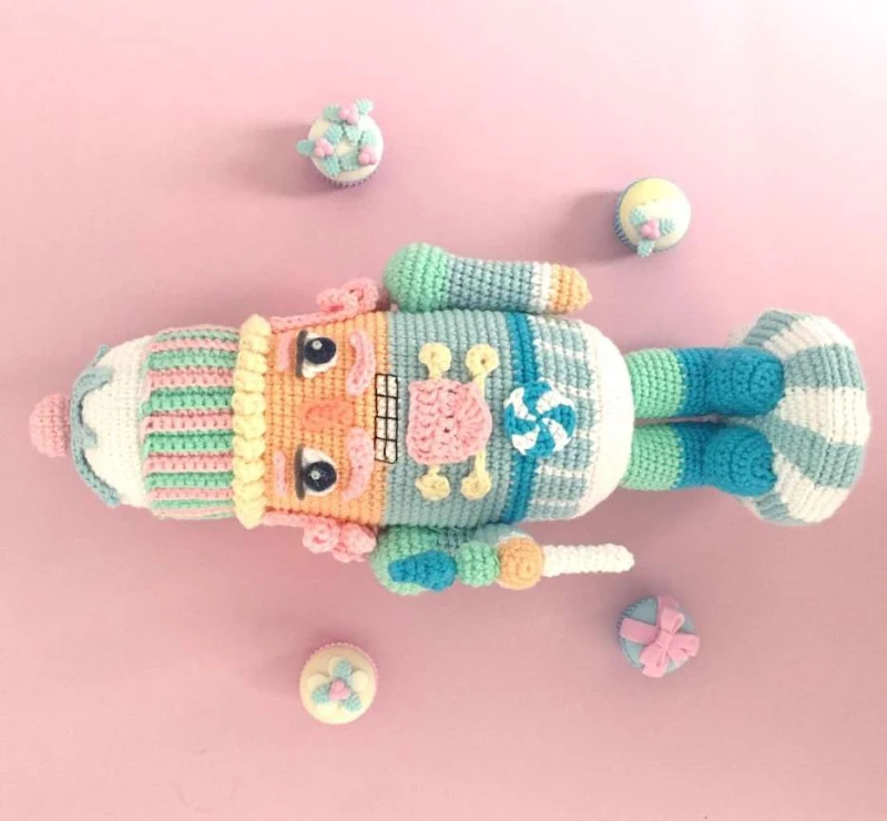 Complimentary Advanced crochet pattern: Baby Blue Nutcracker Amigurumi Pattern - Simple to follow guide