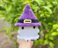 No Sew Ghost Wearing Hats Amigurumi Pattern step 1