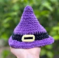 No Sew Ghost Wearing Hats Amigurumi Pattern step 4