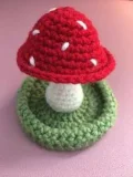 Mushroom Jewelry Holder Crochet Pattern step 1