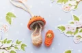 Mushroom Gnome Pendant Amigurumi Pattern step 2