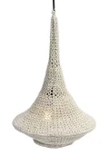 Rustic Crochet Pendant Lamp Shade Pattern step 1