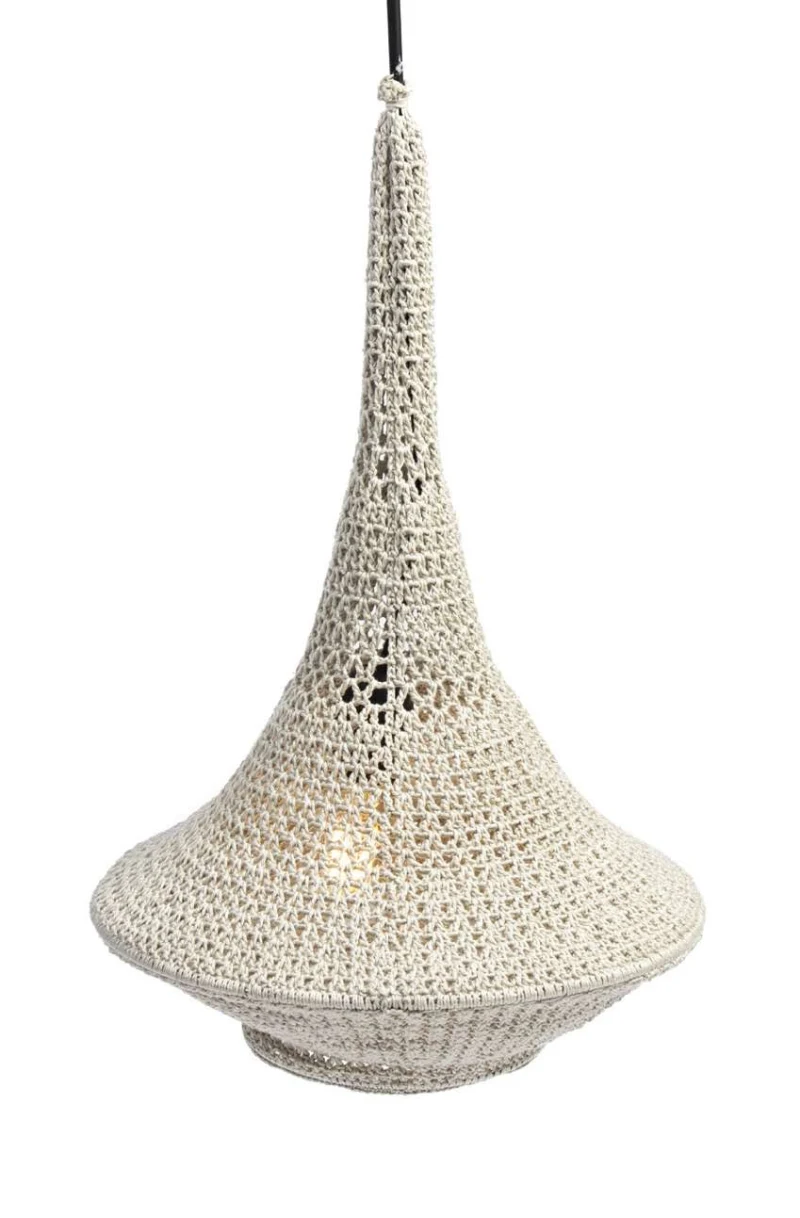 Complimentary Intermediate crochet pattern: Rustic Crochet Pendant Lamp Shade Pattern - Simple to follow guide