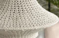 Rustic Crochet Pendant Lamp Shade Pattern step 2