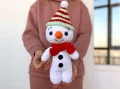 Festive Snowman Amigurumi Pattern step 1