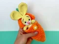 Bunny in a Carrot Amigurumi Pattern step 1