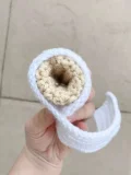 Angry Toilet Paper Roll Christmas Ornament Crochet Pattern step 2