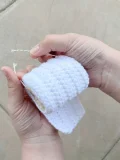 Angry Toilet Paper Roll Christmas Ornament Crochet Pattern step 4