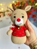 Baby Deer Reindeer Amigurumi Pattern step 1