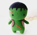 Frankenstein Monster Amigurumi Pattern step 1