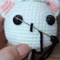 Christmas Giftbox Cat Amigurumi Pattern step 3