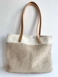 Spike Stitch Crochet Tote Bag Pattern step 1