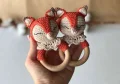 Sleepy Fox Rattle Toy Amigurumi Pattern step 1
