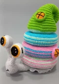 Crochet Snail Stacking Toy Amigurumi Pattern step 1