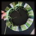 Lucky Gnome St. Patrick's Day Wreath Crochet Pattern step 3