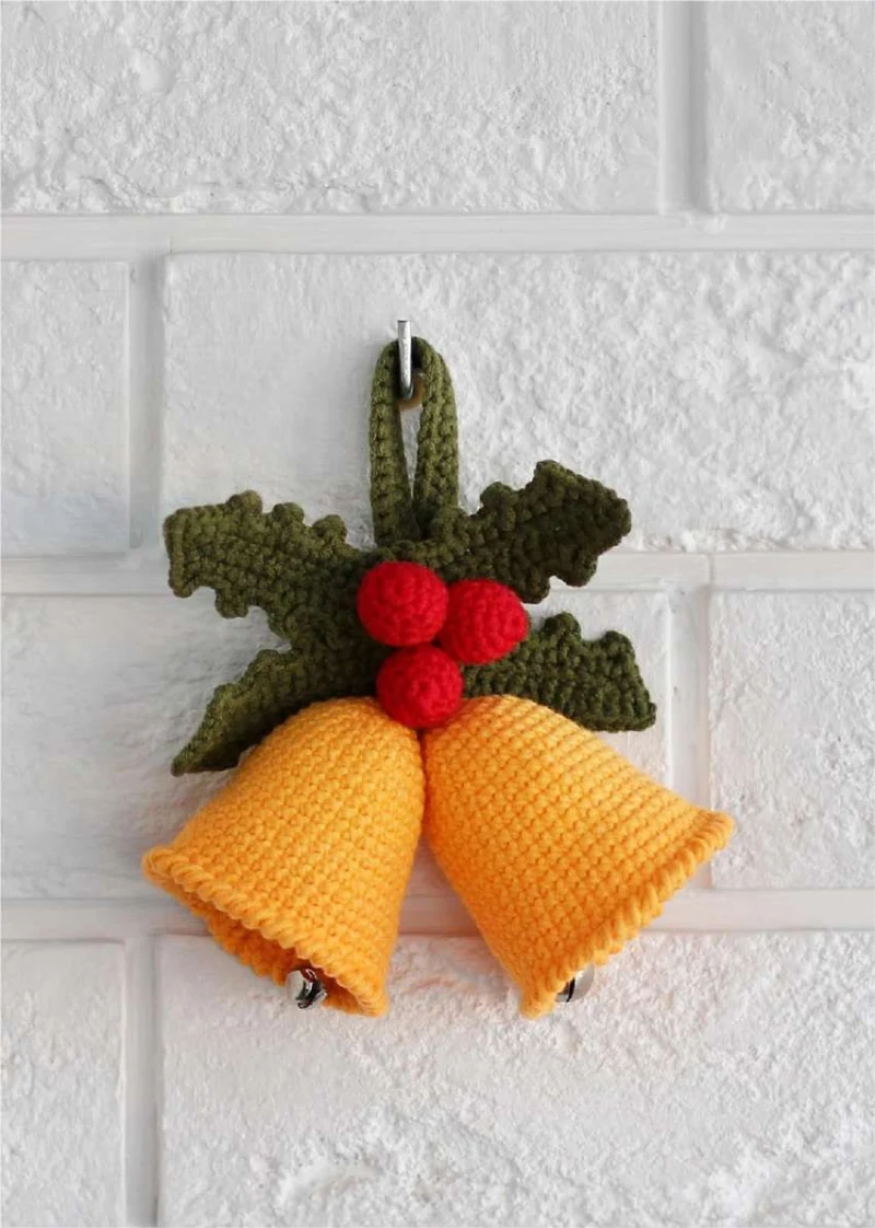 Quality crochet pattern: Crochet Christmas Bells Holiday Ornament Pattern - Intermediate level guide with complete instructions